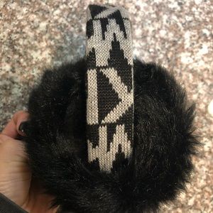 Michael Kors MK Black and Grey Earmuffs
